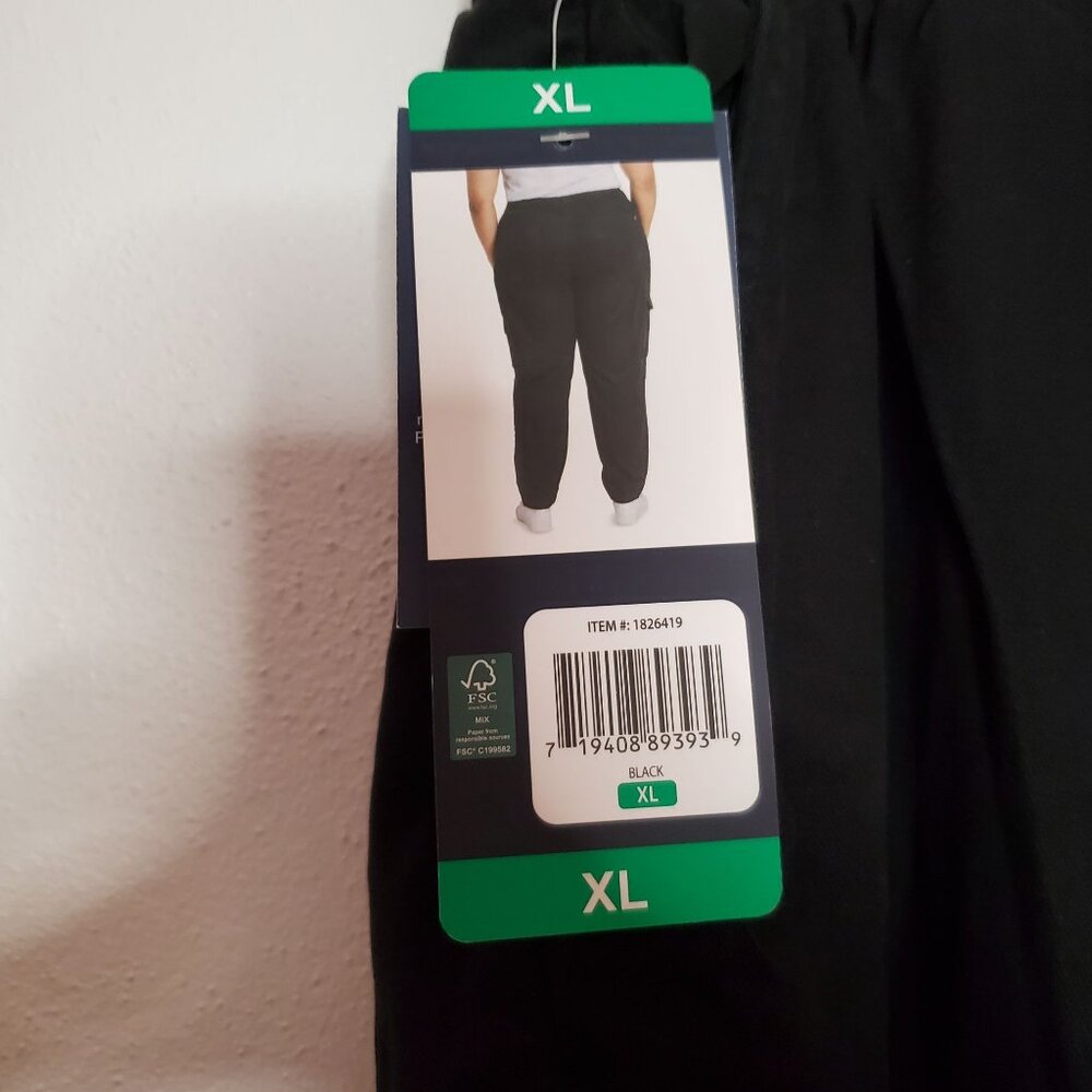 Gap Womens Black Cargo Pants XL Elastic Waist - Picture 8 of 9